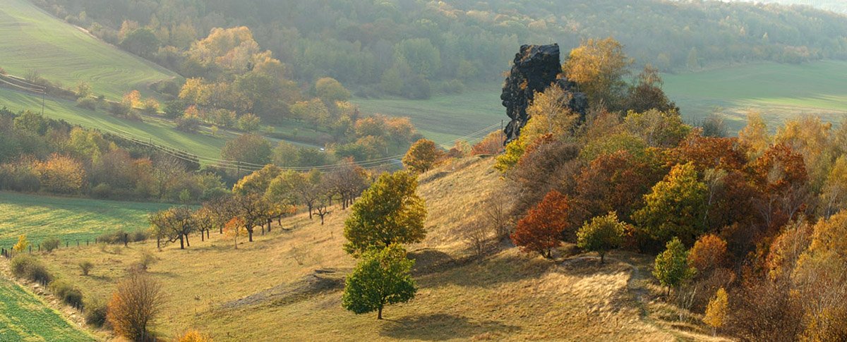 Blick auf die Gegensteine