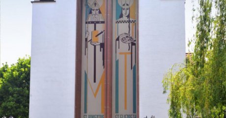 Kirche St. Elisabeth, 1933 mit ihrem einzigartigen Baustil fertig gestellt