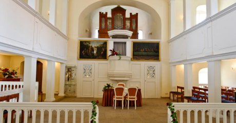 Schlosskirche, Blick zur Orgel