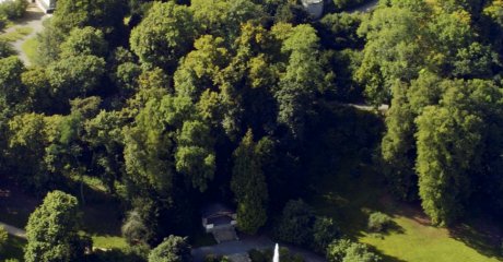 Schlosskapelle Ballenstedt von oben