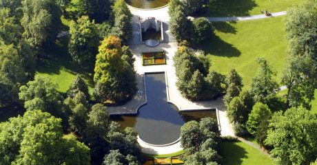 Luftaufnahme vom Schlosspark Ballenstedt