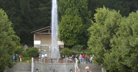 Der Springbrunnen im Schlosspark Ballenstedt